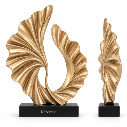 Kervazio™ Aurelia Twin-Flow Gold Sculpture