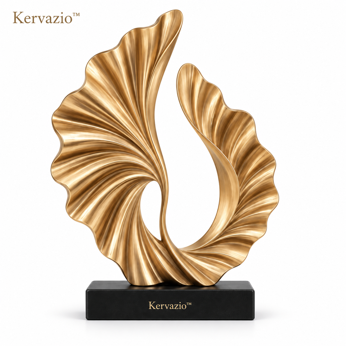 Kervazio™ Aurelia Twin-Flow Gold Sculpture