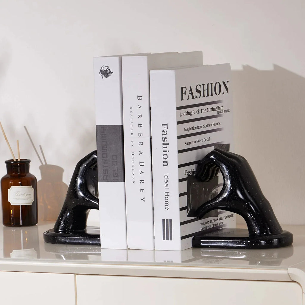 Kervazio™ Golden Resin Bookend Sculpture – Artistic Home Ornament