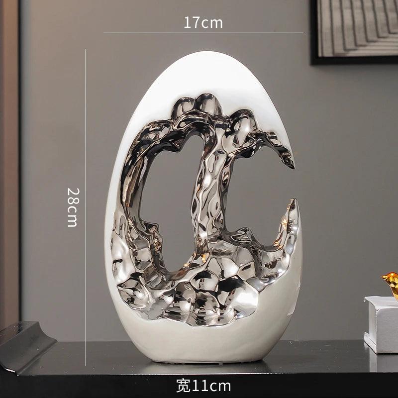 Kervazio™ Modern Gold Decorative Ornament – Luxury Home & Office Deco