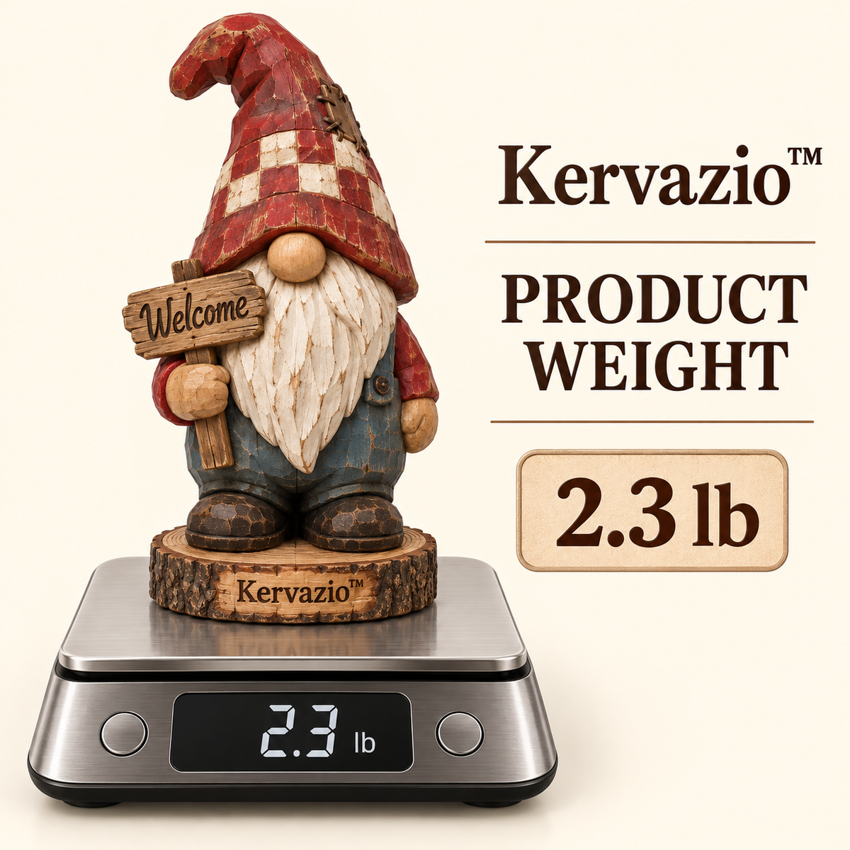 Kervazio™ Modern Geometric Star Gnome